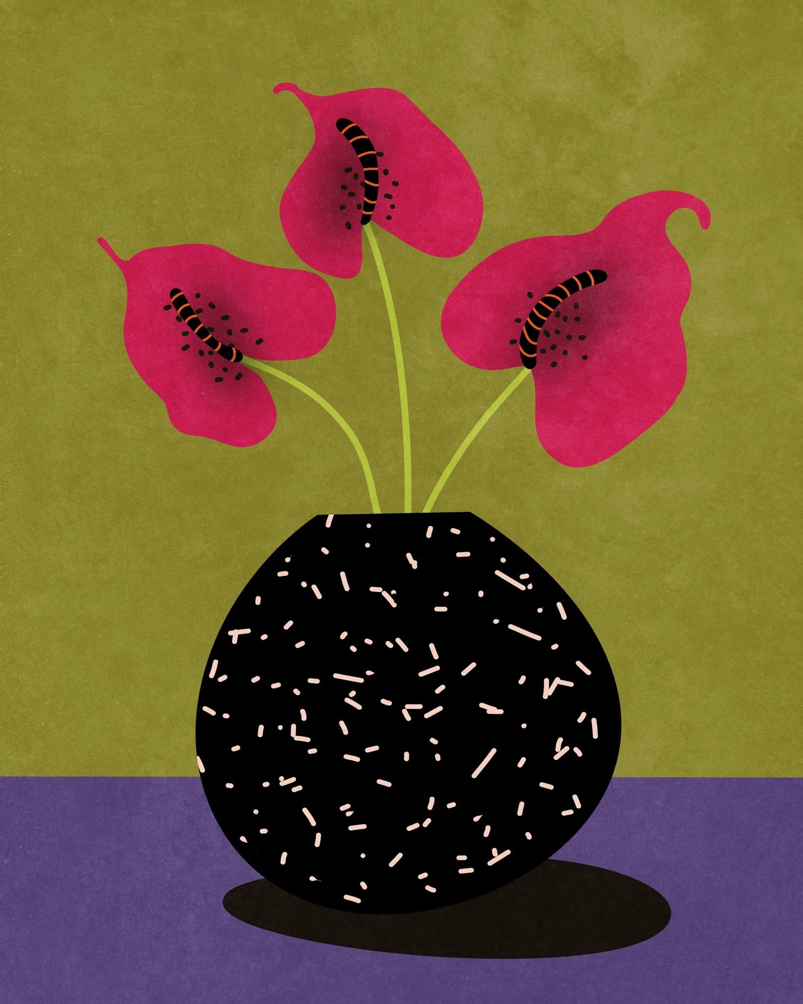 Pink Blooms Vase