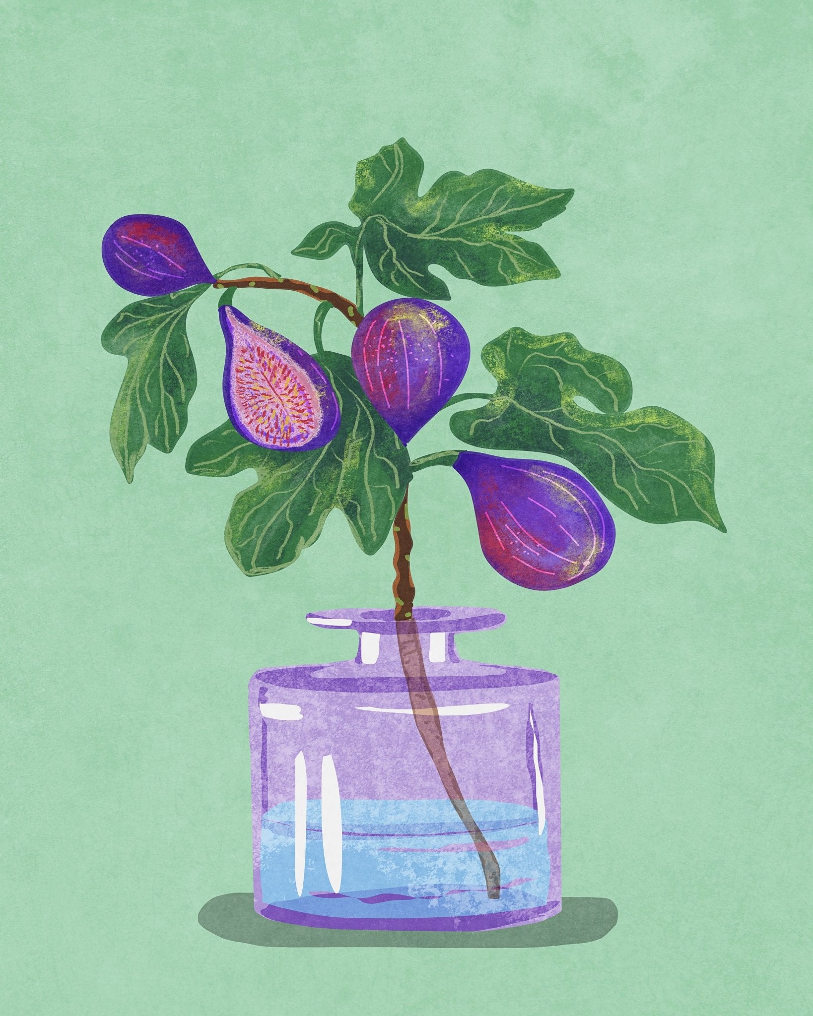 Fig Branch Vase