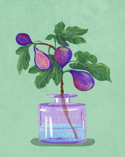 Fig Branch Vase