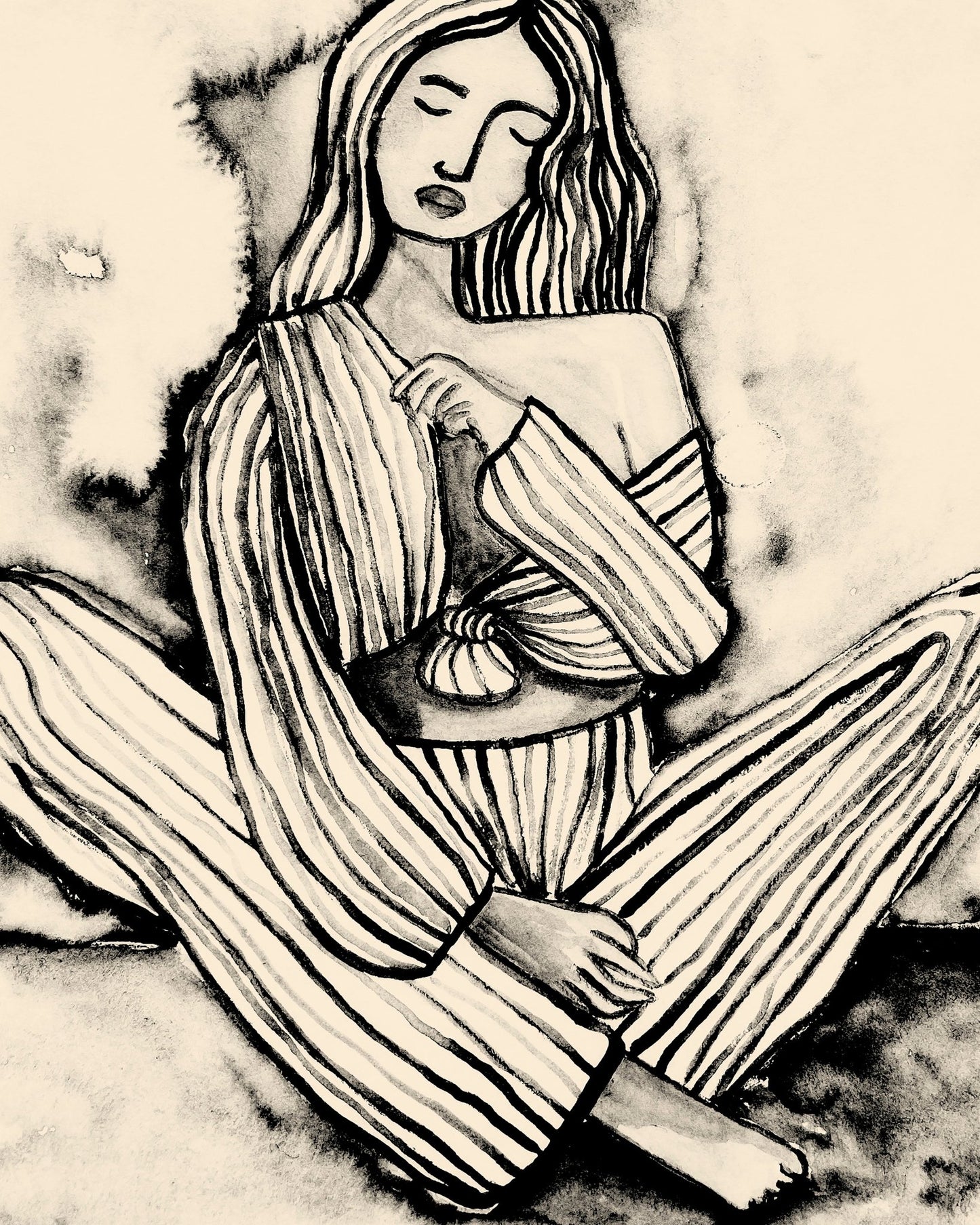 Striped Woman Portrait No1
