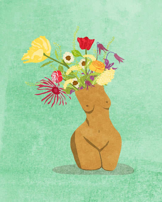 Wildflower Woman Vase