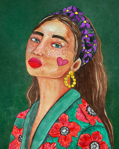 Girl With Heart Face
