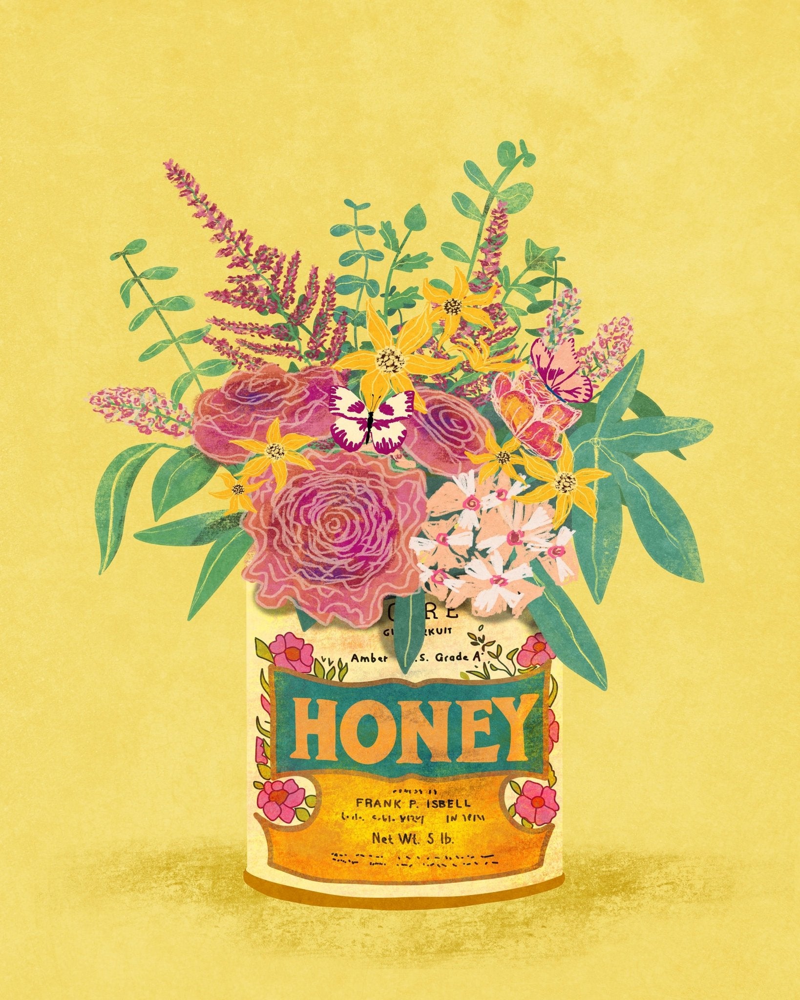 Vintage Honey Flowers