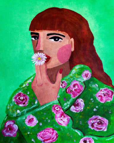 Woman With Flower No2