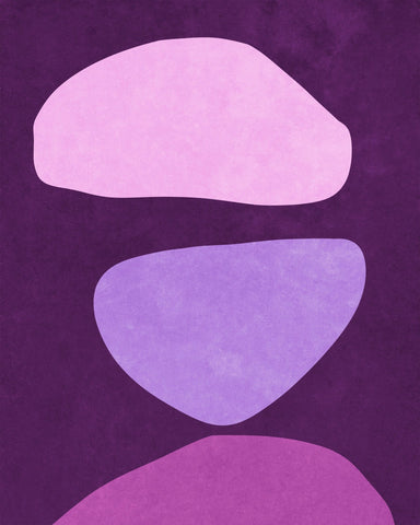 Violet Abstract Forms