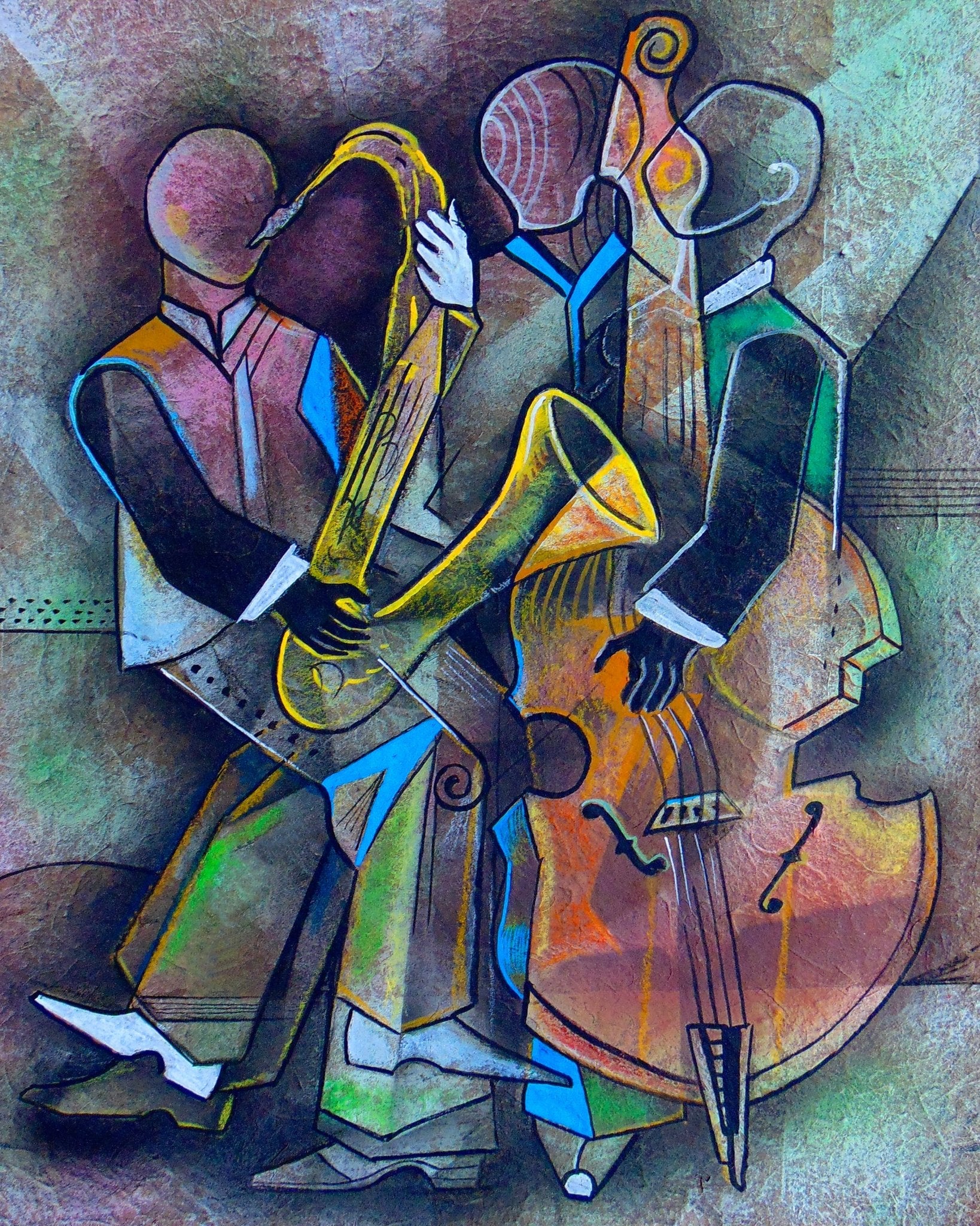 Jazz Bass and Sax