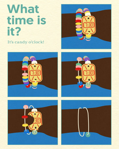 Candy Clock Poster