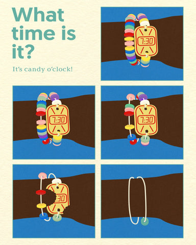 Candy Clock Poster