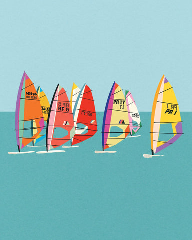 Colorful Windsurf Sails