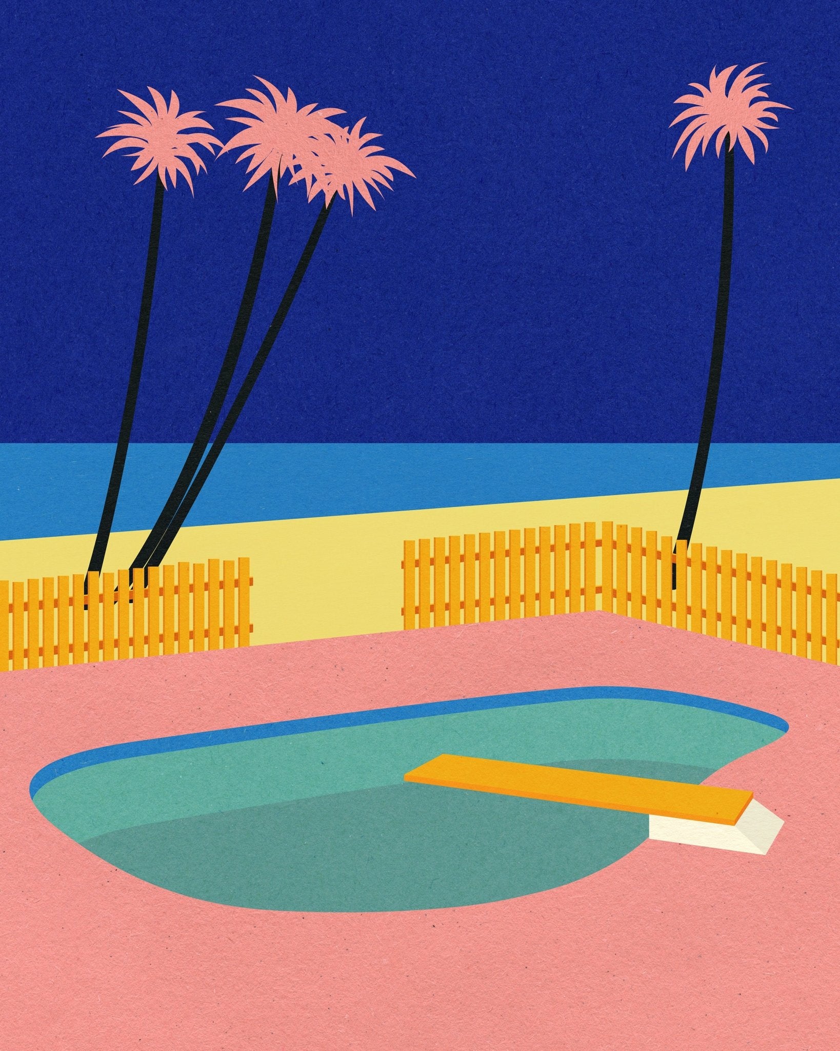 Beach Pool Scene