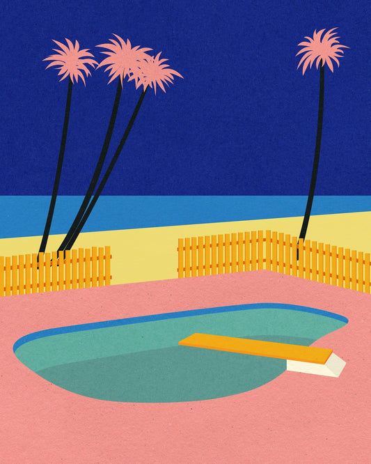 Beach Pool Scene