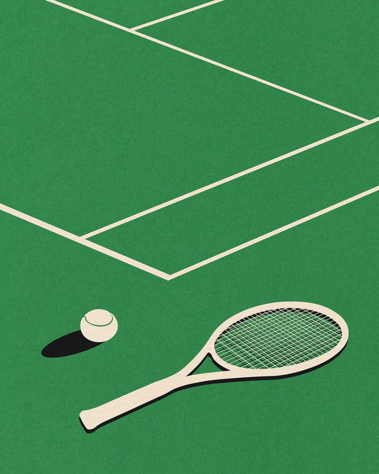 Tennis Court Scene
