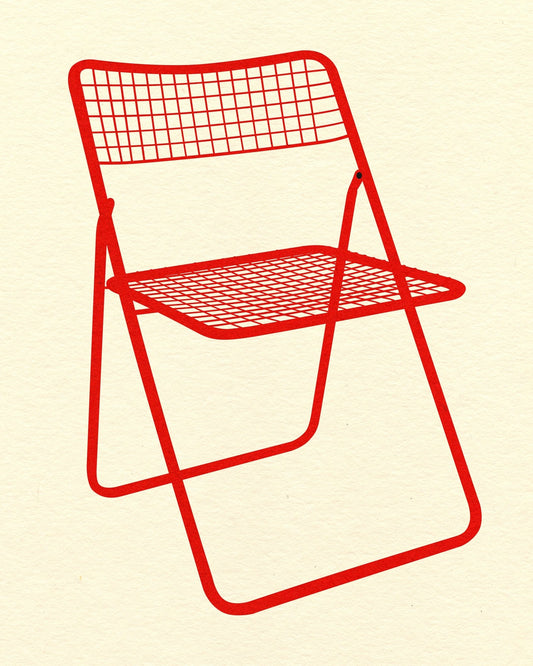 Red Wire Chair