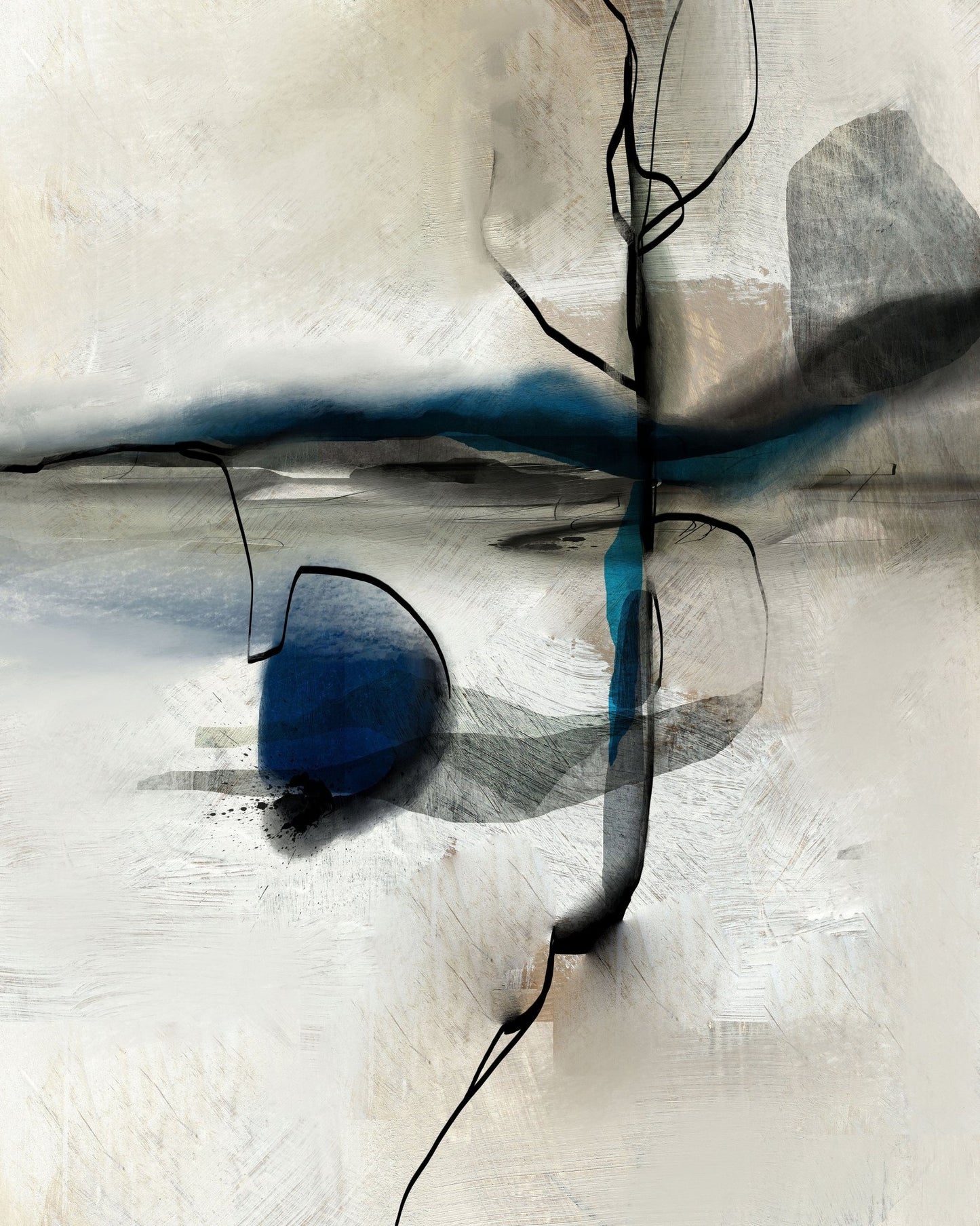 Blue Abstract Motion No2