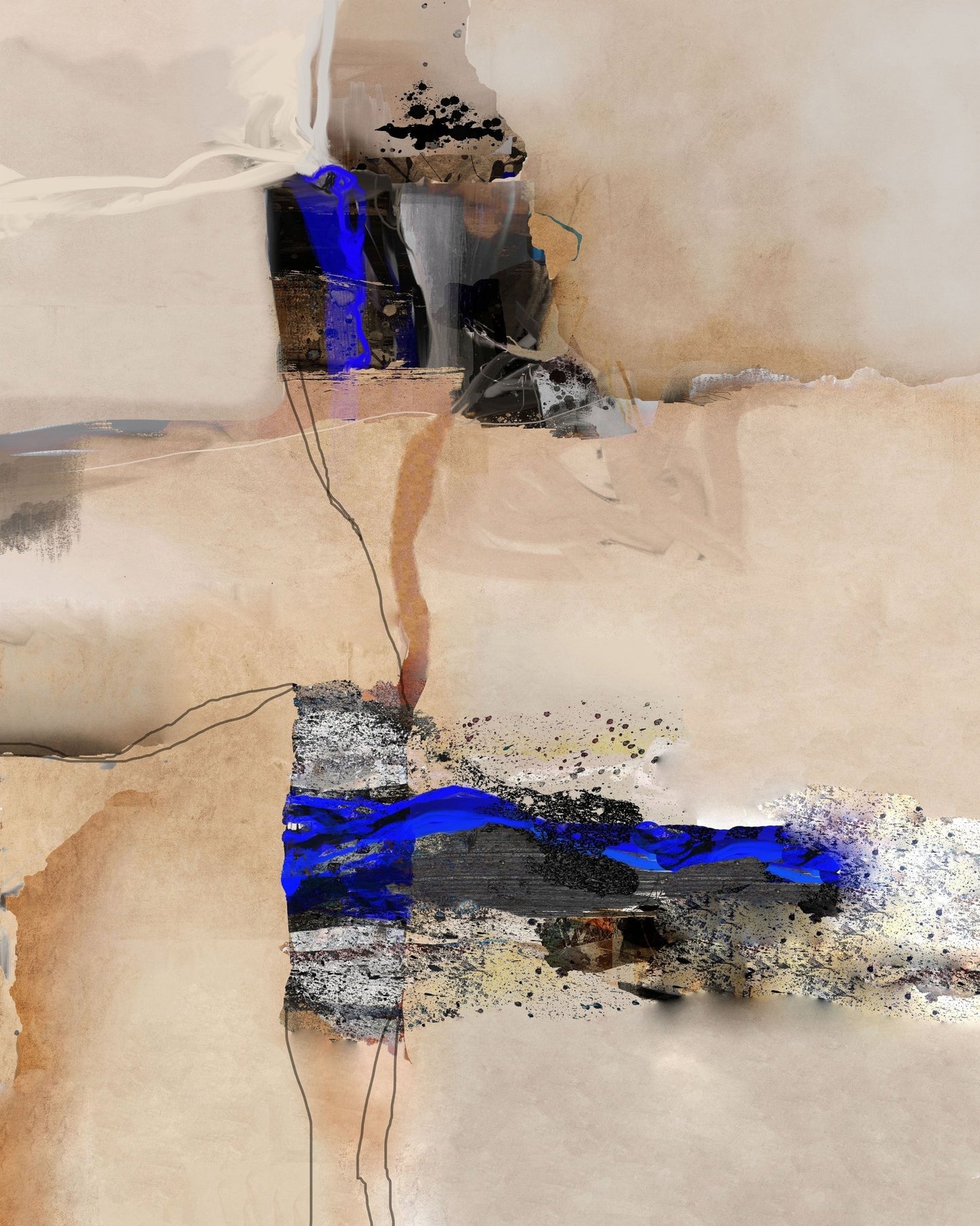 Earthy Blue Contrast