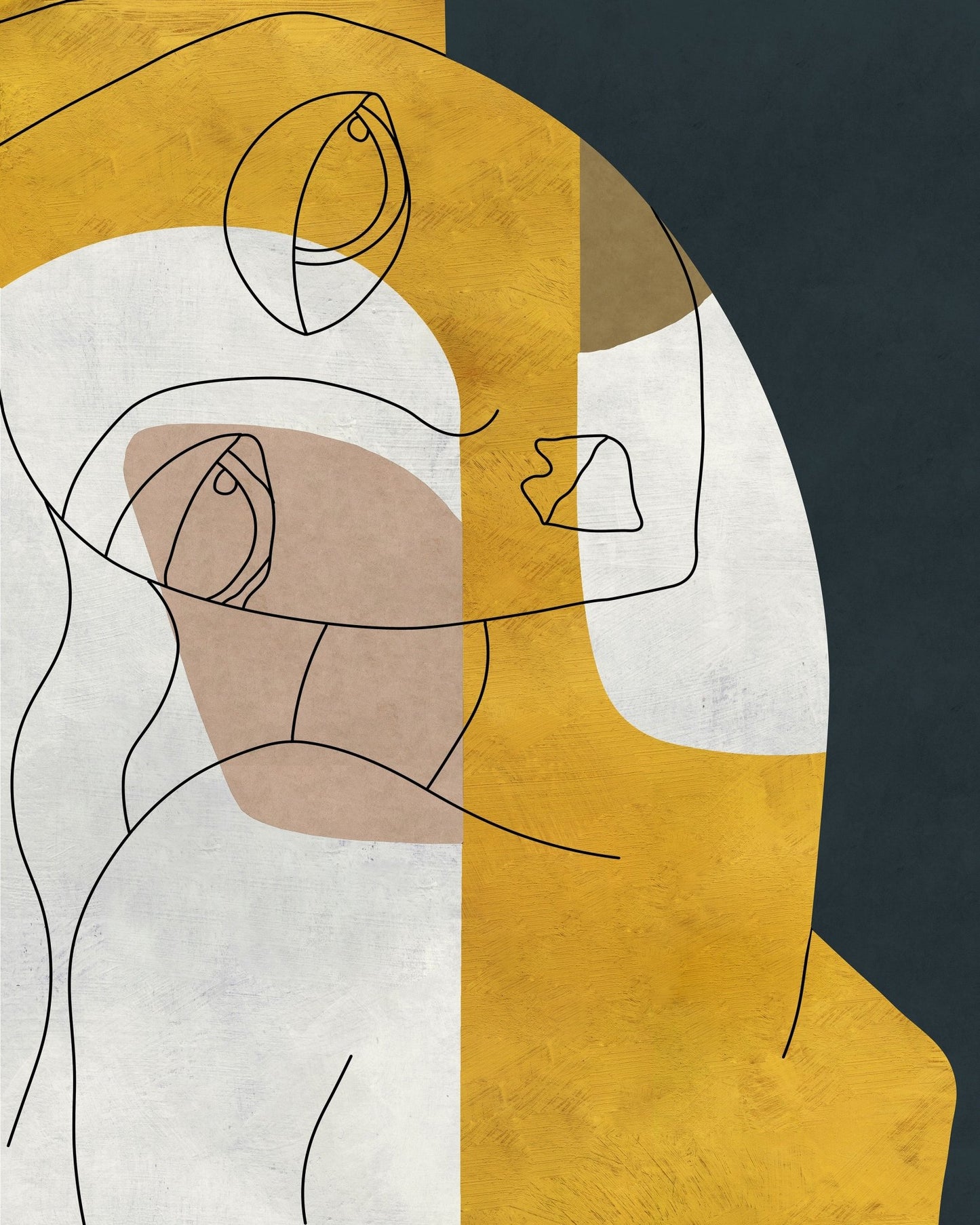 Abstract Face Lines No1