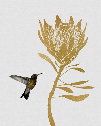 Hummingbird Gold Bloom