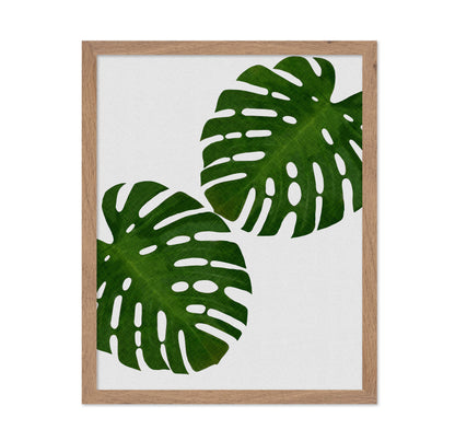 Monstera Leaf Pair