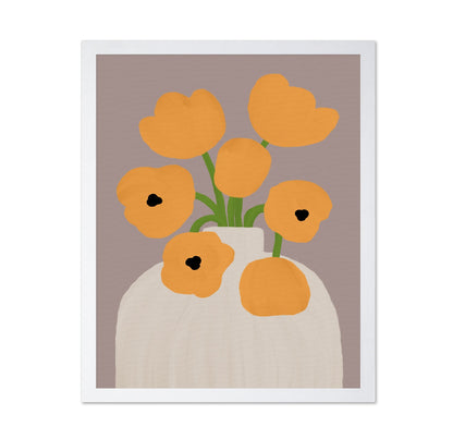 Yellow Floral Vase No1