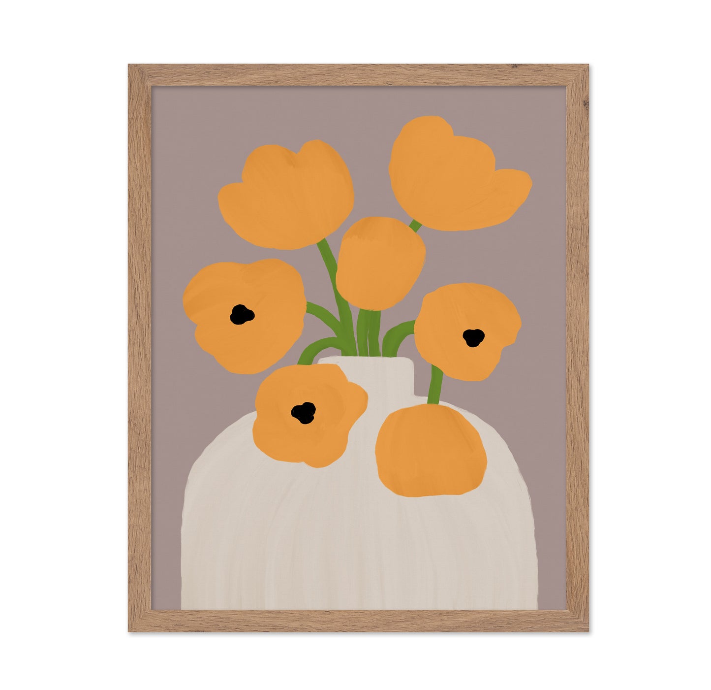 Yellow Floral Vase No1