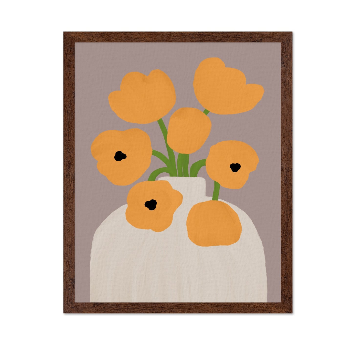 Yellow Floral Vase No1