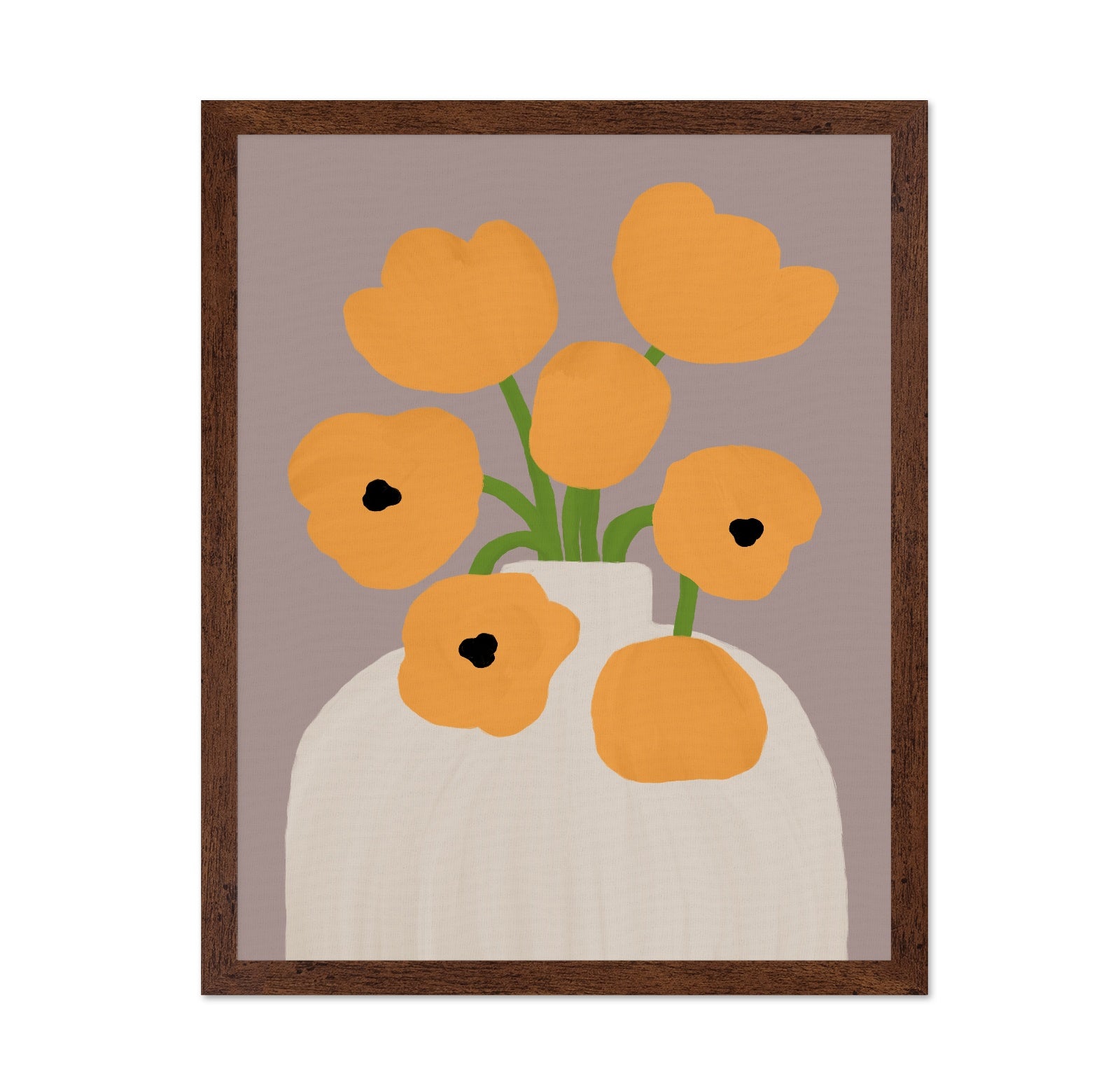 Yellow Floral Vase No1