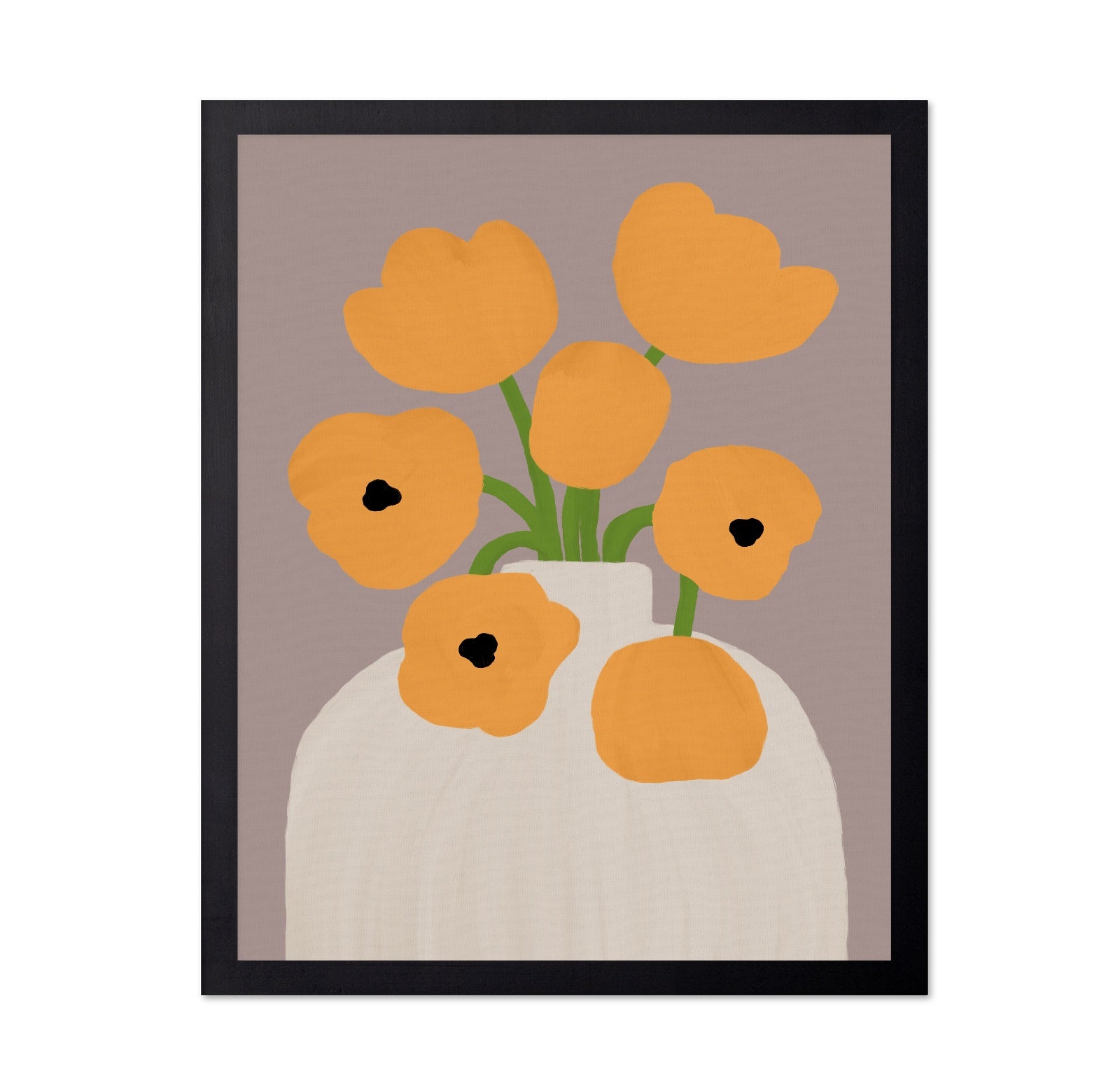 Yellow Floral Vase No1