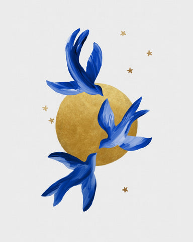 Blue Birds Moon