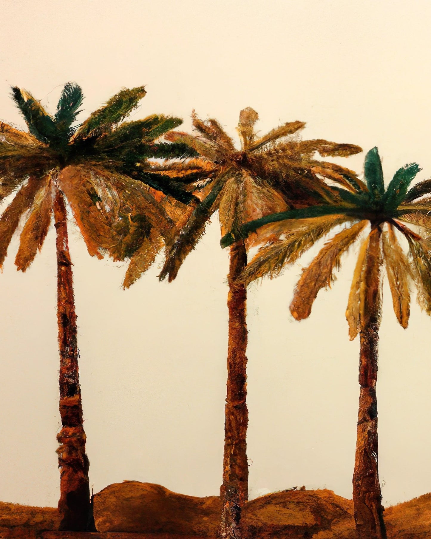 Textured Palm Trio