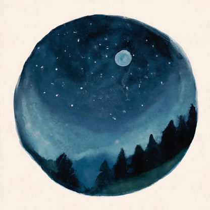 Moonlit Forest Circle