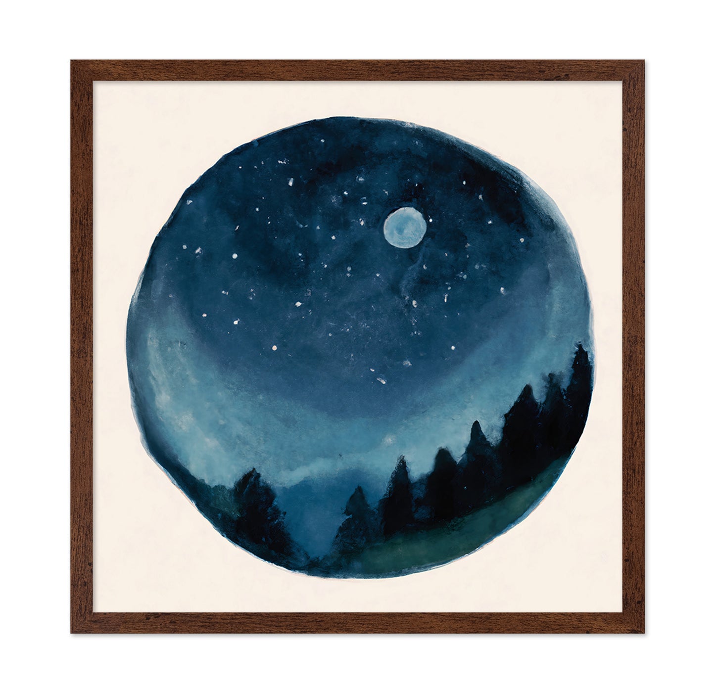 Moonlit Forest Circle
