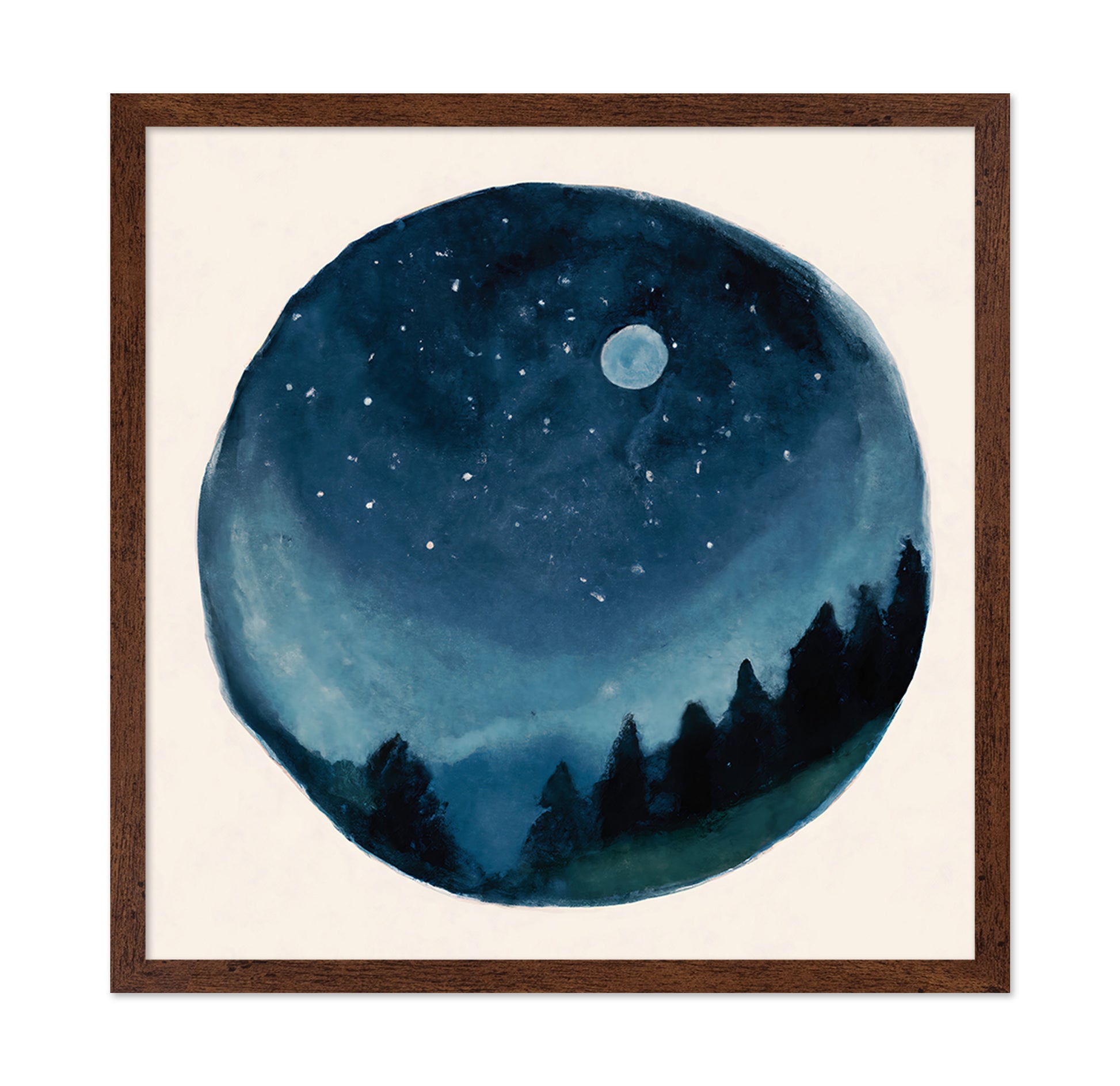 Moonlit Forest Circle