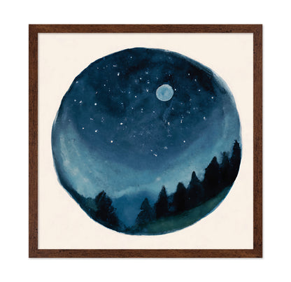 Moonlit Forest Circle