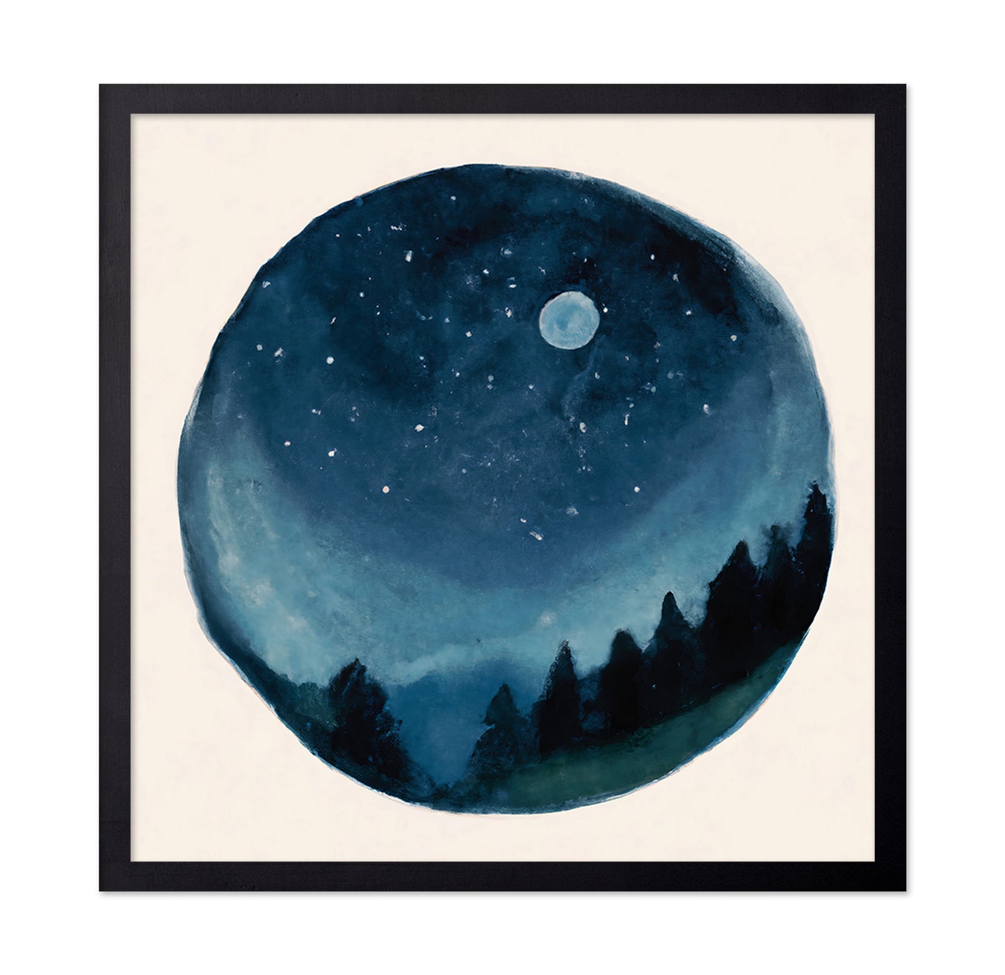 Moonlit Forest Circle