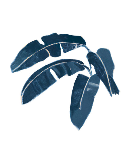 Indigo Palm Leaf