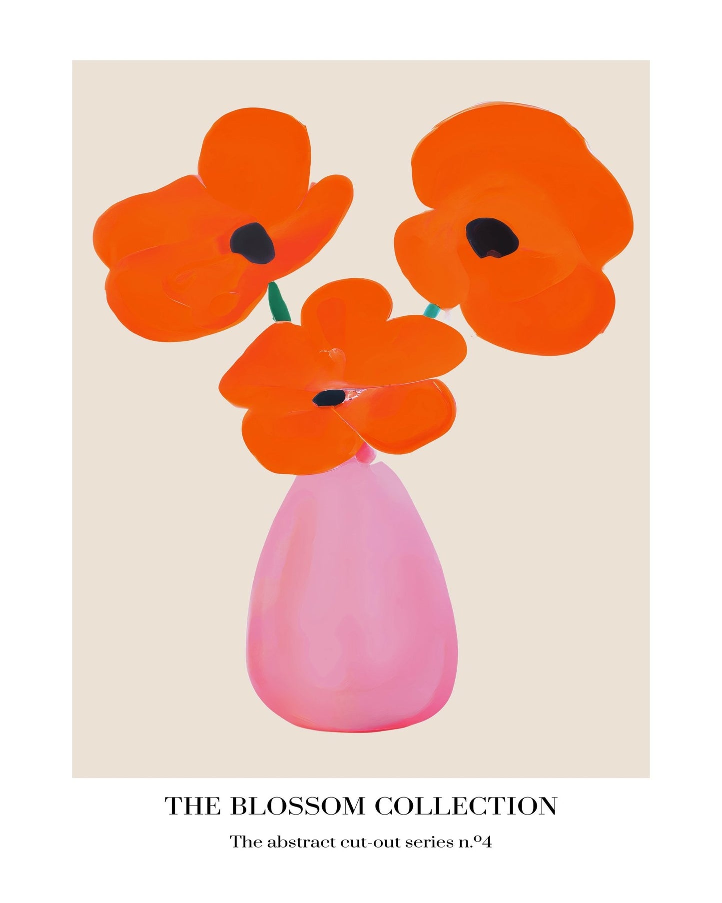 Orange Bloom Vase No1