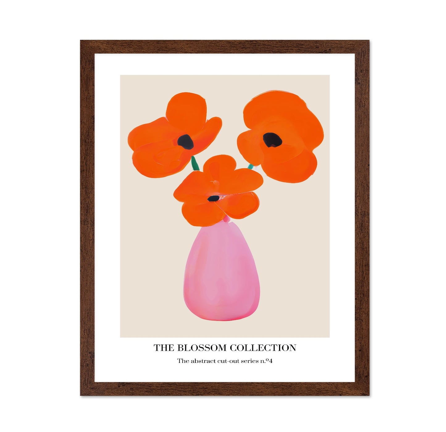 Orange Bloom Vase No1