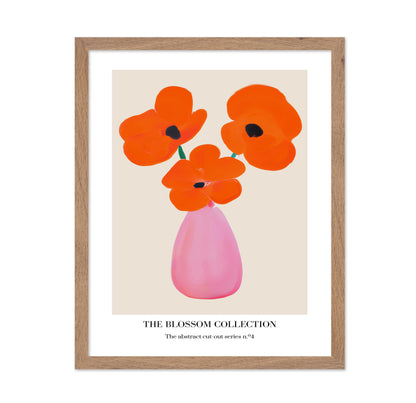 Orange Bloom Vase No1