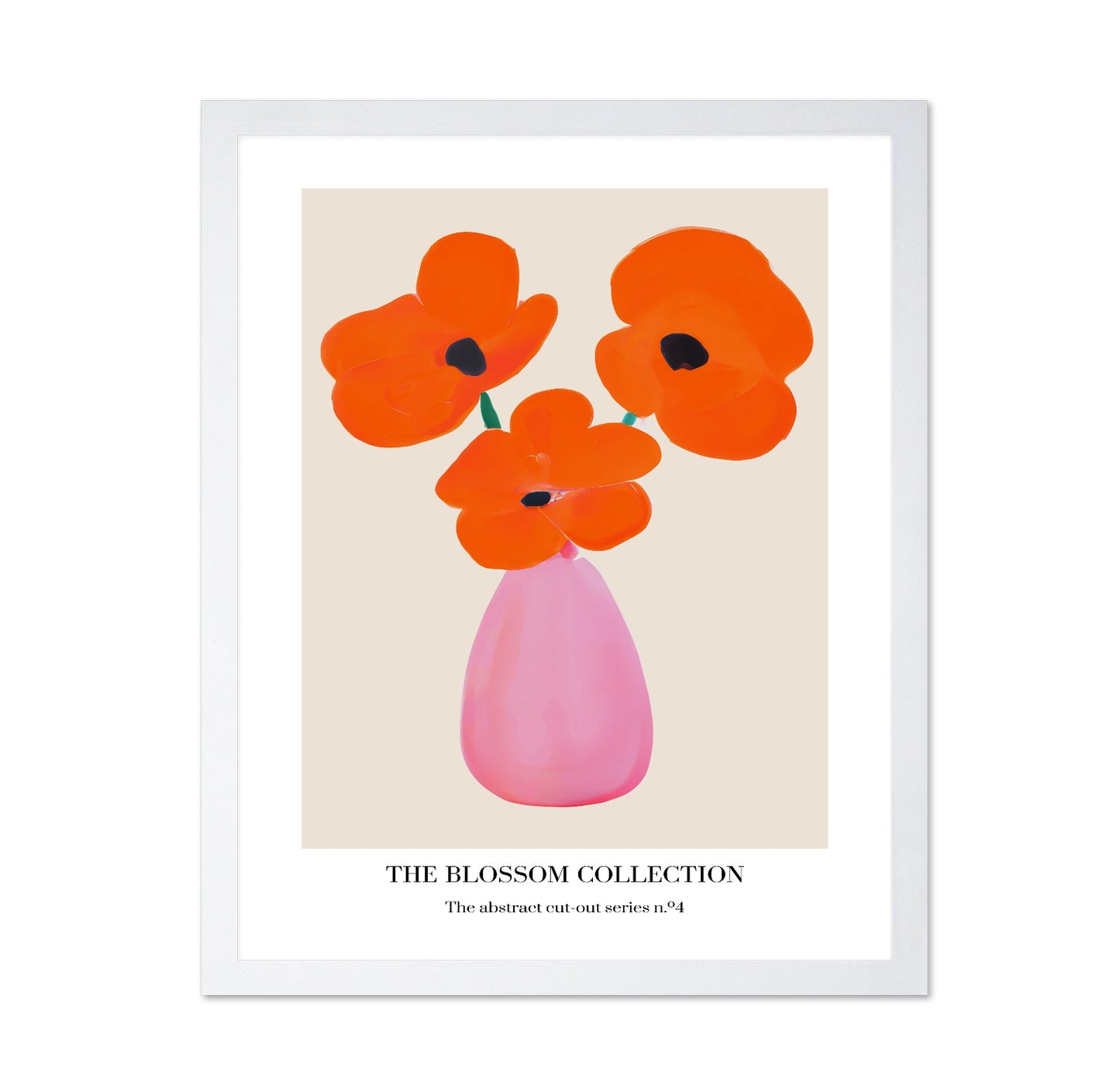 Orange Bloom Vase No1