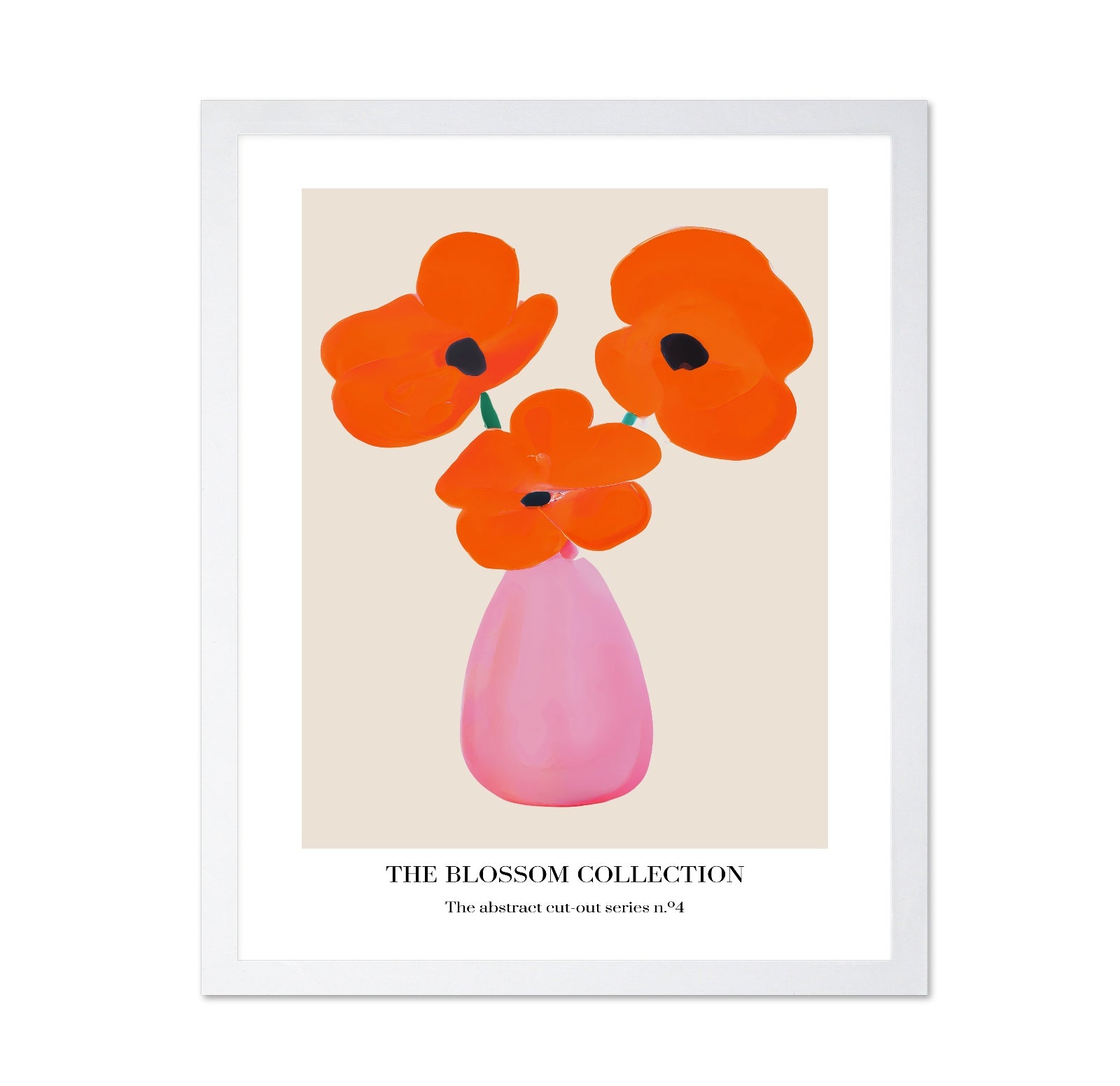 Orange Bloom Vase No1