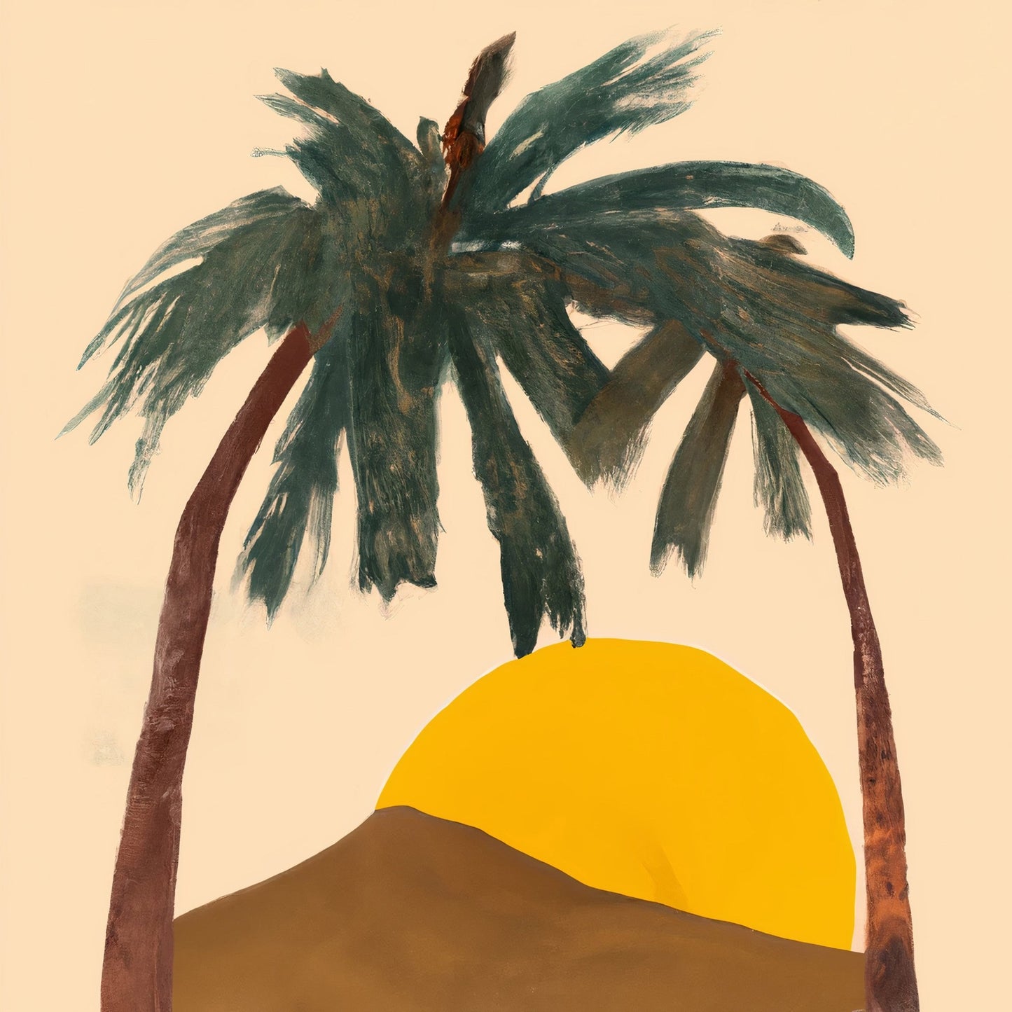 Desert Palm Sunset
