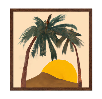 Desert Palm Sunset