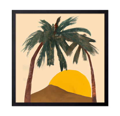 Desert Palm Sunset