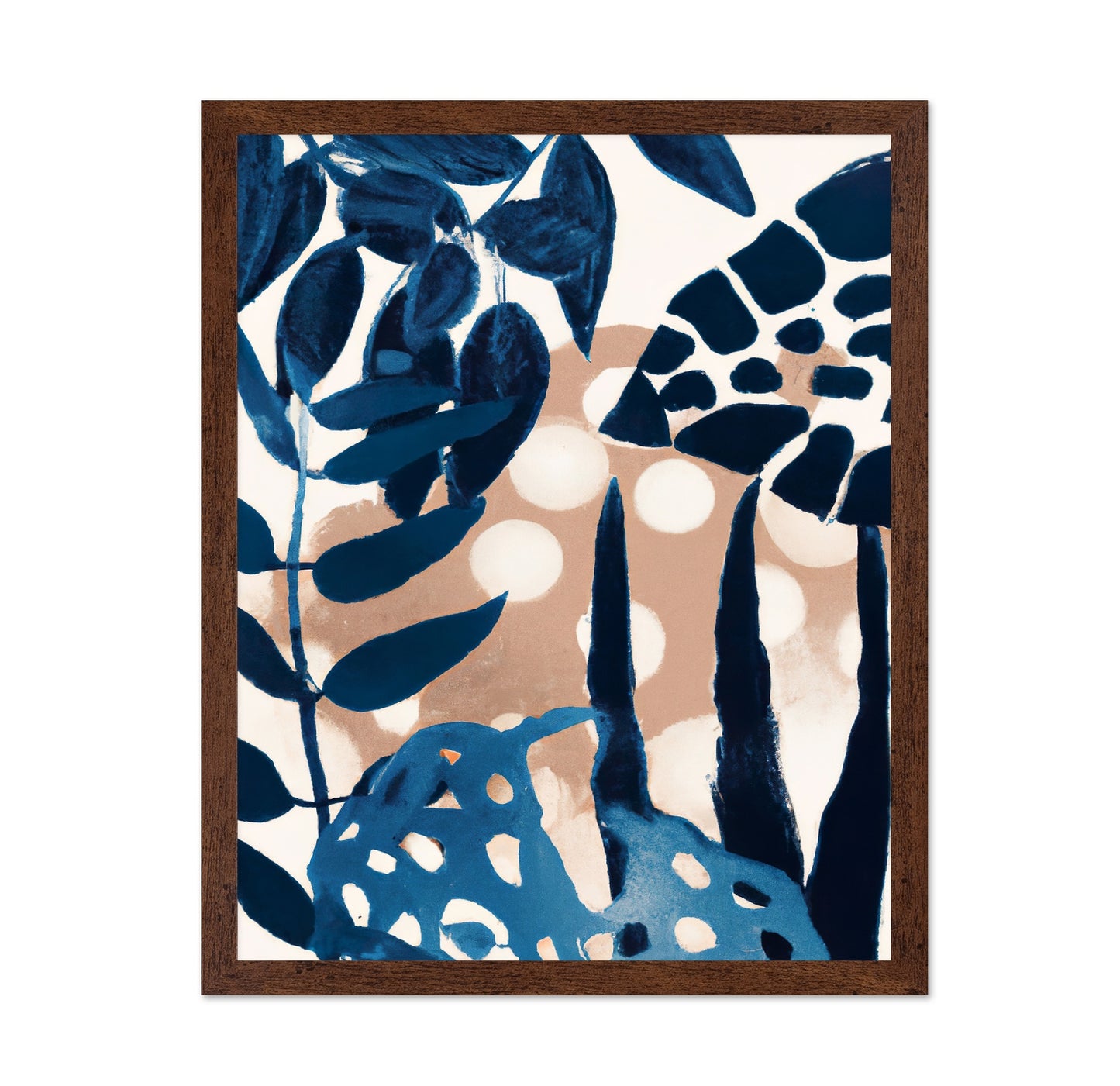 Indigo Tropic Leaves