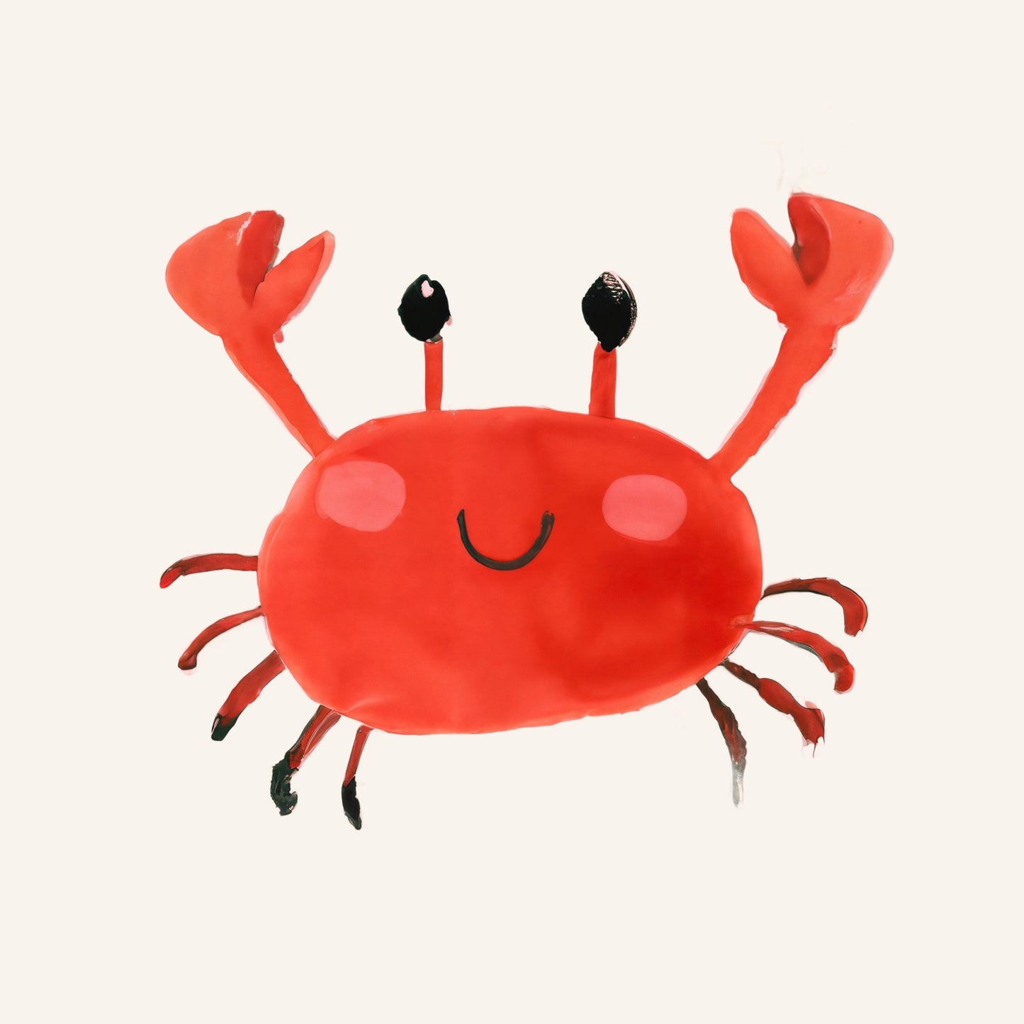 Smiling Red Crab No2