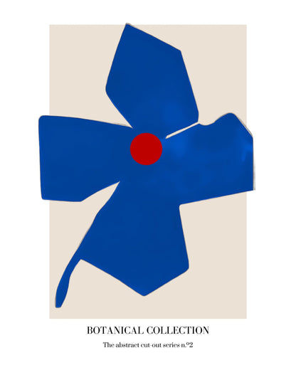 Blue Cutout Flower
