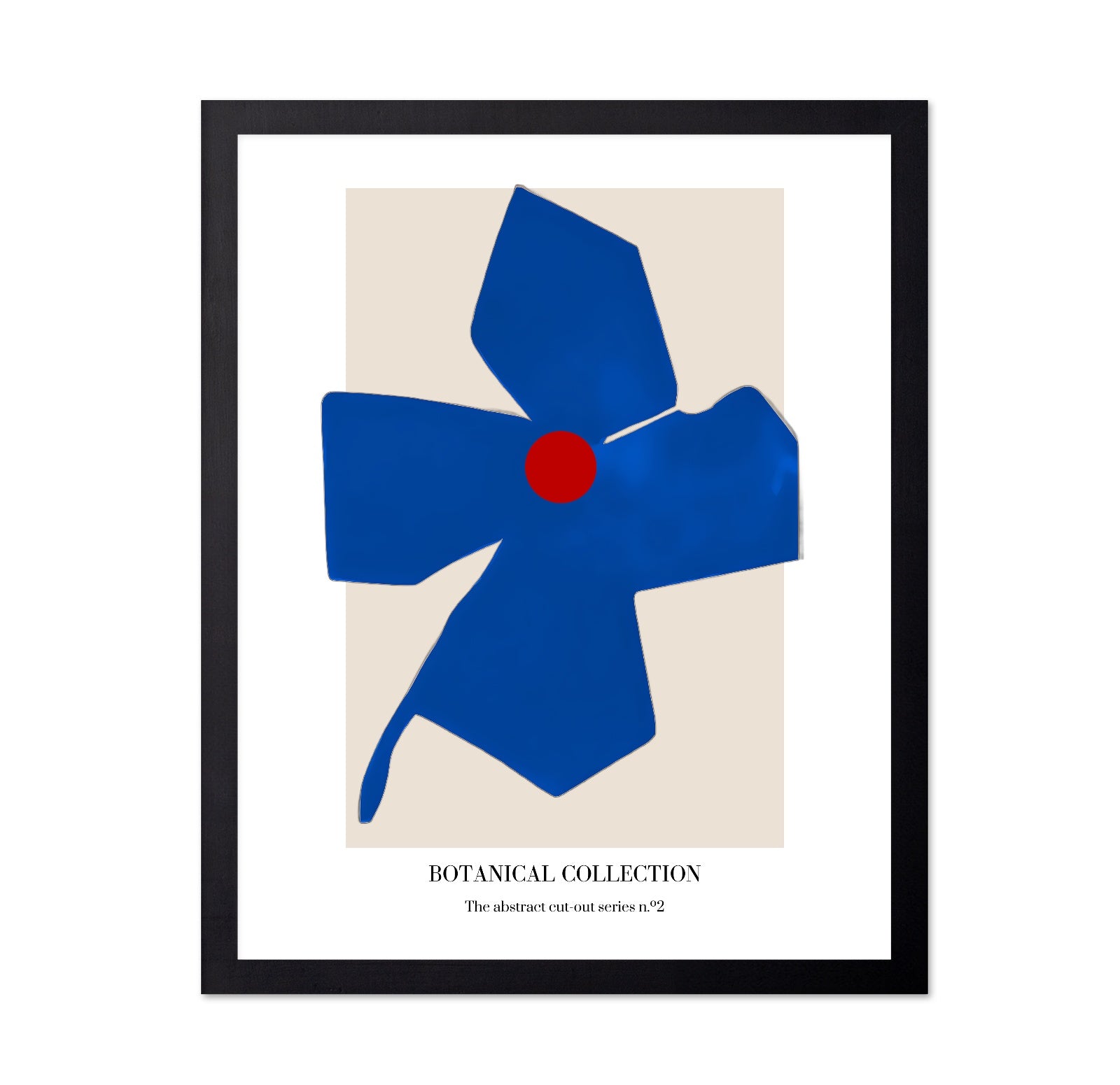 Blue Cutout Flower