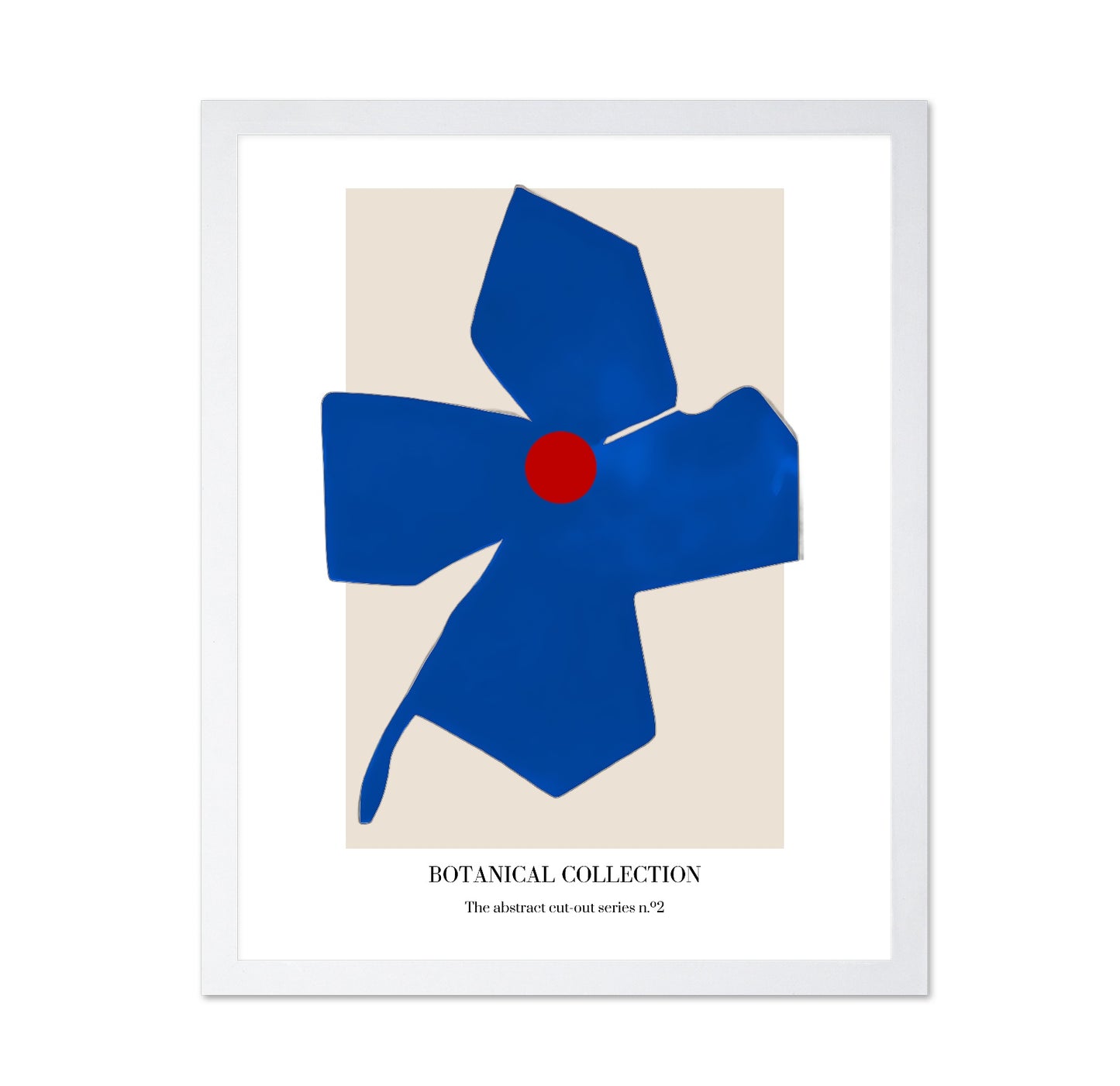 Blue Cutout Flower