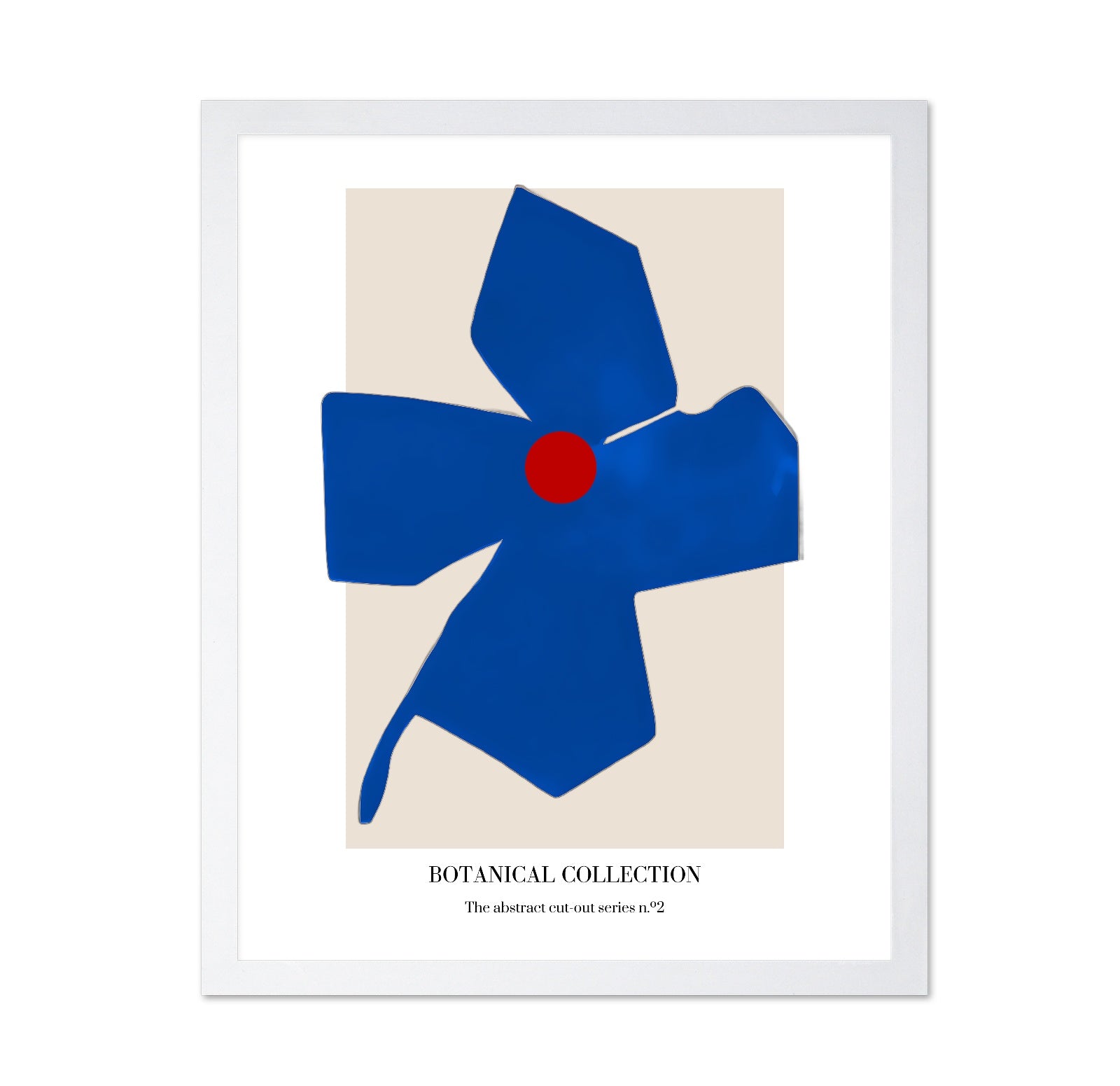 Blue Cutout Flower