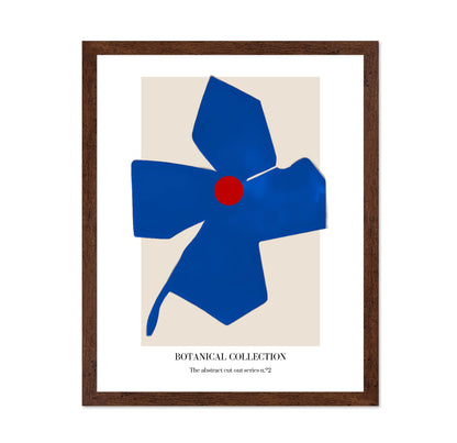 Blue Cutout Flower
